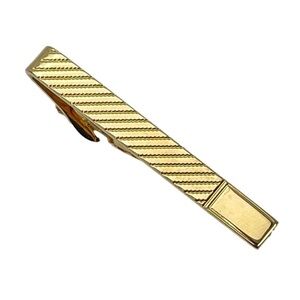 Vintage Gold Tone Tie Bar Clip Made in the USA